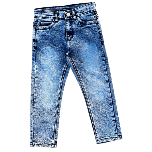 Kids Slim Fit Blue Denim Jeans