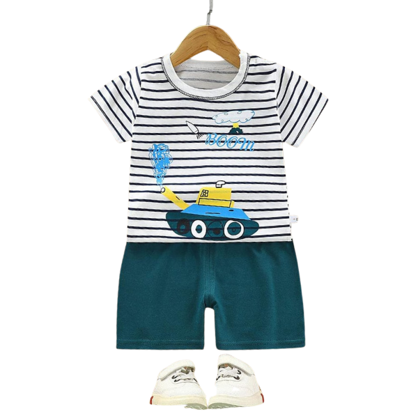 BOOM SHORT SLEEVE SET KIDS WEAR