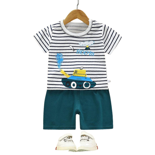 BOOM SHORT SLEEVE SET KIDS WEAR