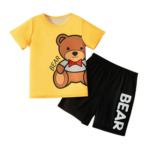 BEAR SHORT SLEEVE SET KIDS WEAR