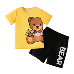 BEAR SHORT SLEEVE SET KIDS WEAR