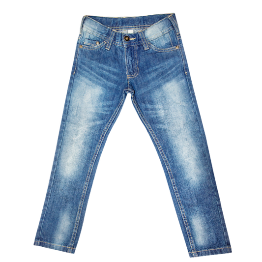 Regular Fit Light Blue Duo tone Denim Jeans