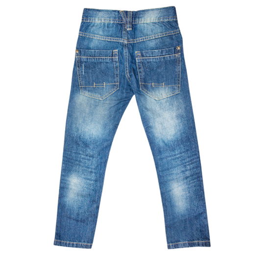 Regular Fit Light Blue Duo tone Denim Jeans