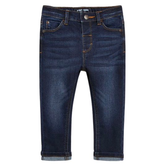 Regular Fit Dark Blue Duo tone Denim Jeans