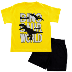 DINO World Shirt with BLACK Short Set