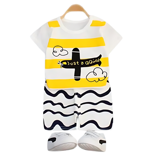 JUST QUITE...SHORT SLEEVE SET KIDS WEAR