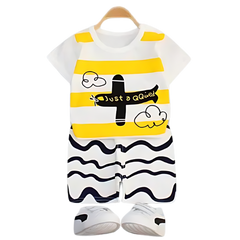 JUST QUITE...SHORT SLEEVE SET KIDS WEAR