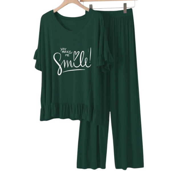 Bottle Green Frock Flapper style Loungewear - AL TAQWA