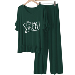 Bottle Green Frock Flapper style Loungewear - AL TAQWA