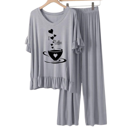 Grey frock flapper style Loungewear - AL TAQWA