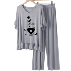 Grey frock flapper style Loungewear - AL TAQWA