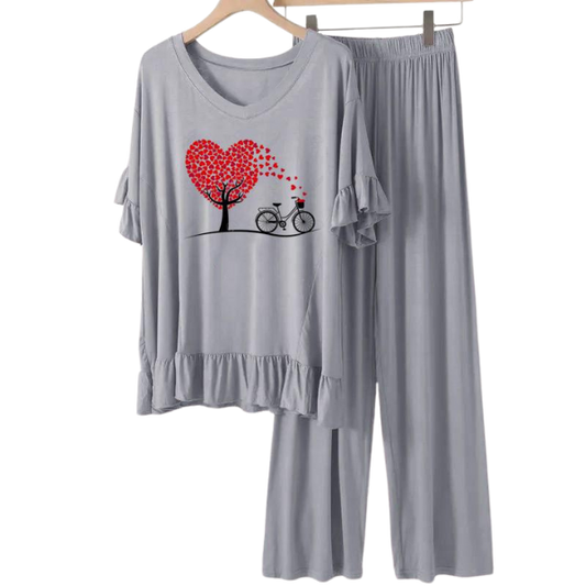 Grey frock flapper style Loungewear - AL TAQWA