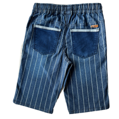 KIDS STRIPE BLUE COTTON SHORT