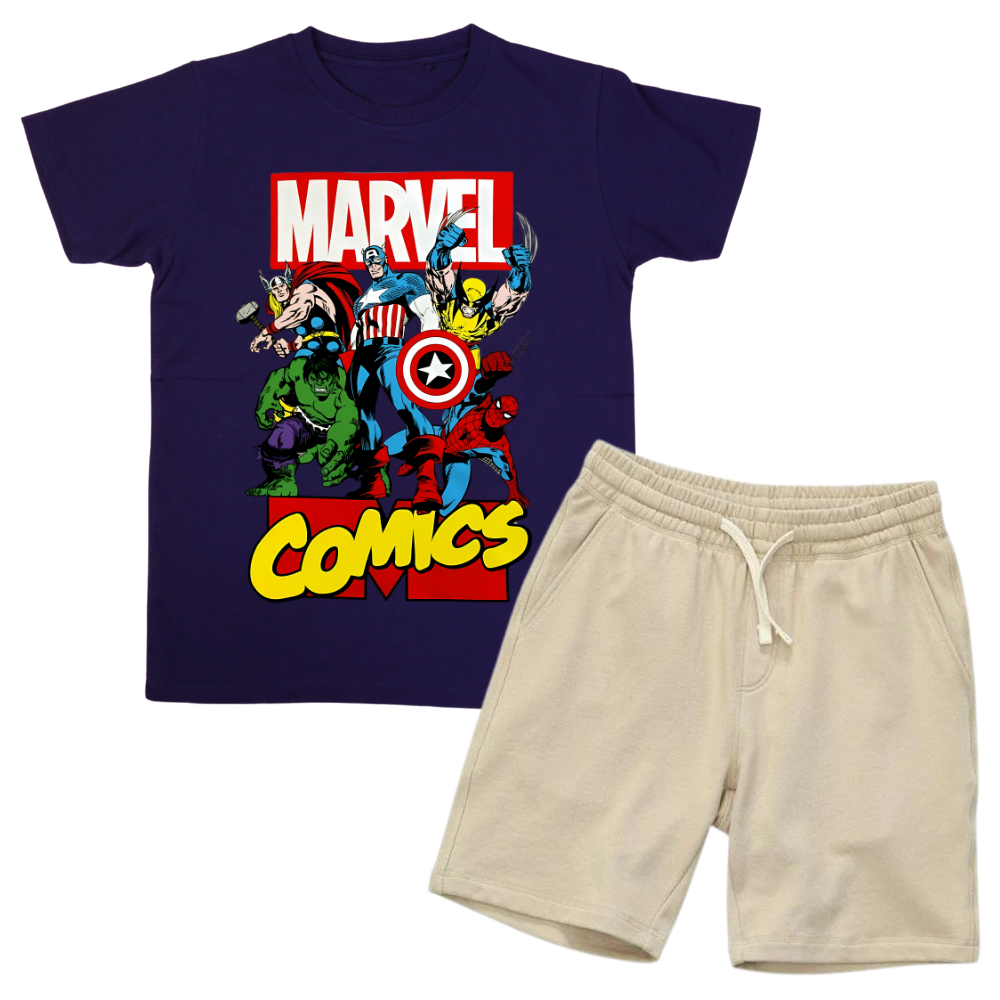 MARVEL SHIRT AND SHORT SET