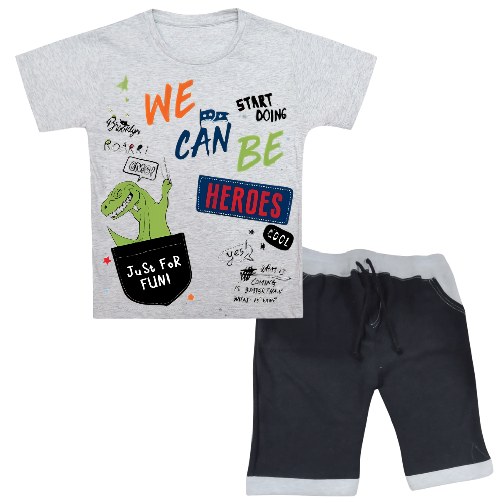 WE CAN BE...HEROES Shirt with Short Set