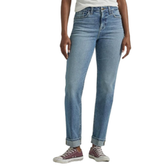 STRAIGHT STRETCHABLE ICE BLUE JEANS FOR WOMEN