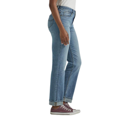 STRAIGHT STRETCHABLE ICE BLUE JEANS FOR WOMEN