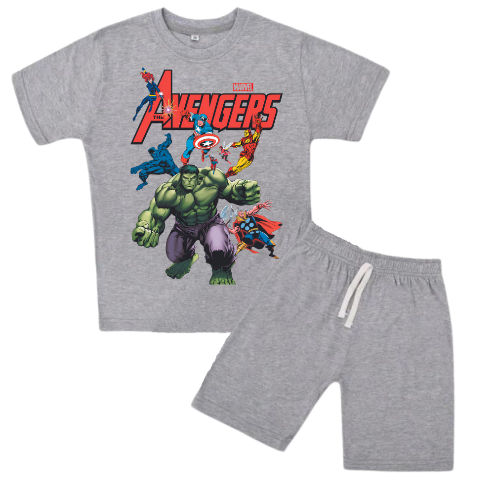 AVENGERS SHIRT AND SHORT SET