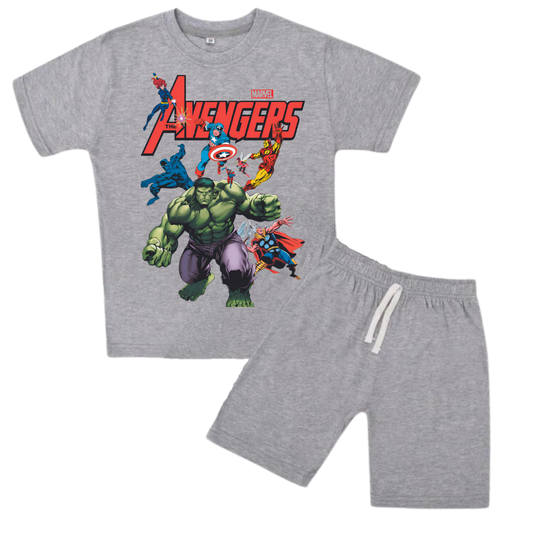 AVENGERS SHIRT AND SHORT SET