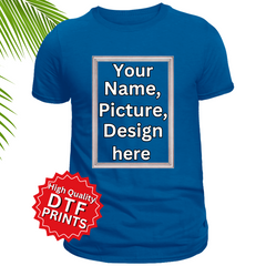 Get Customized Printed Blue T - Shirt - AL TAQWA