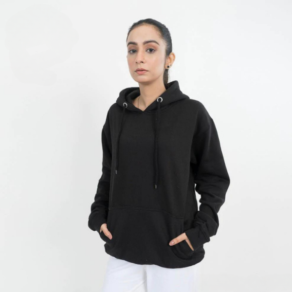 Black Cozy Long Sleeve Hoodie - AL TAQWA