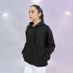 Black Cozy Long Sleeve Hoodie - AL TAQWA