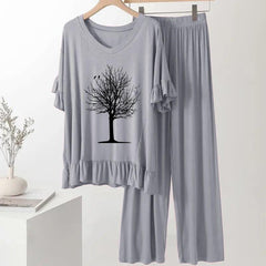 Grey frock flapper style Loungewear - AL TAQWA