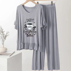 Grey frock flapper style Loungewear - AL TAQWA